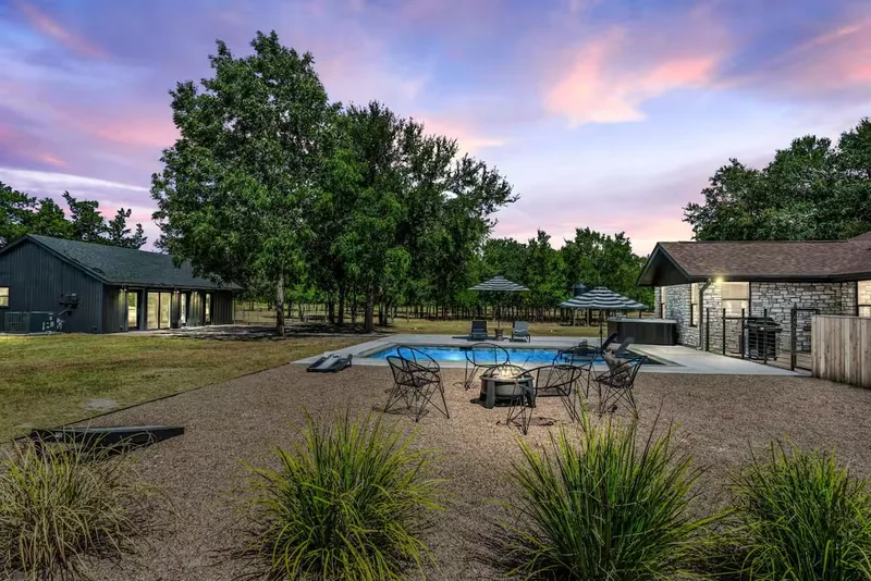 Event space at Hill Country TX Haven – Luxe Ranch