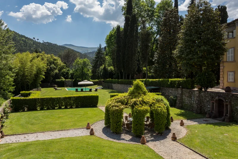 Event space at Twin Tuscan Italian Villas with Historic Gardens & Grand Event Spaces – Lucca, Italy