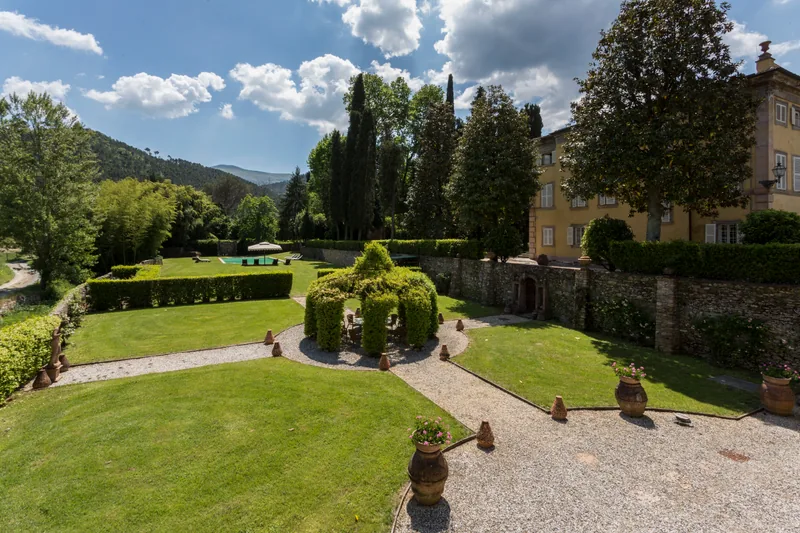 Event space at Twin Tuscan Italian Villas with Historic Gardens & Grand Event Spaces – Lucca, Italy