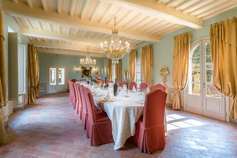 Event space at Twin Tuscan Italian Villas with Historic Gardens & Grand Event Spaces – Lucca, Italy