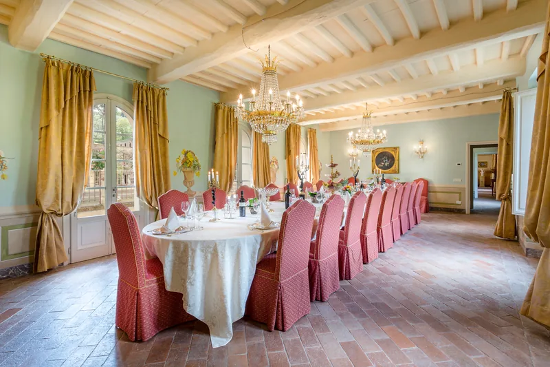Event space at Twin Tuscan Italian Villas with Historic Gardens & Grand Event Spaces – Lucca, Italy