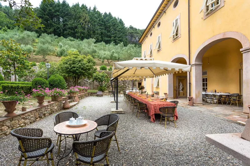 Event space at Tuscan 4-Villa Collection with Poolside Gardens & Historic Charm – Near Lucca, Italy