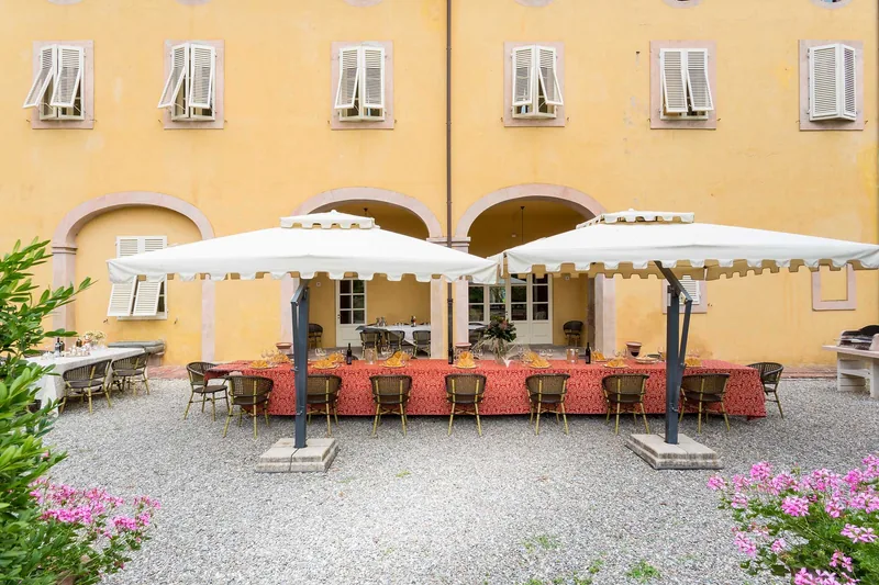 Event space at Tuscan 4-Villa Collection with Poolside Gardens & Historic Charm – Near Lucca, Italy
