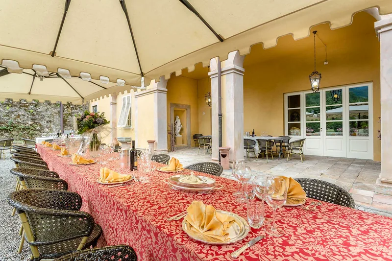 Event space at Tuscan 4-Villa Collection with Poolside Gardens & Historic Charm – Near Lucca, Italy