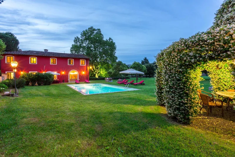 Event space at Tuscan 4-Villa Collection with Poolside Gardens & Historic Charm – Near Lucca, Italy
