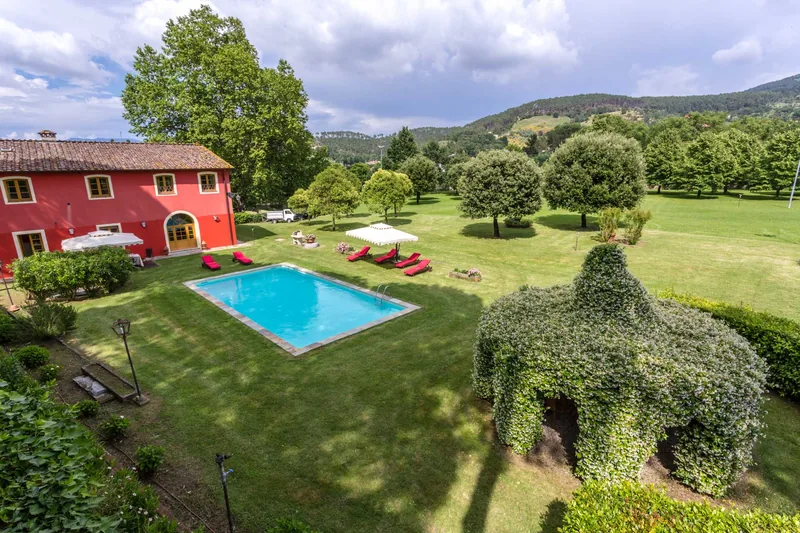 Event space at Tuscan 4-Villa Collection with Poolside Gardens & Historic Charm – Near Lucca, Italy
