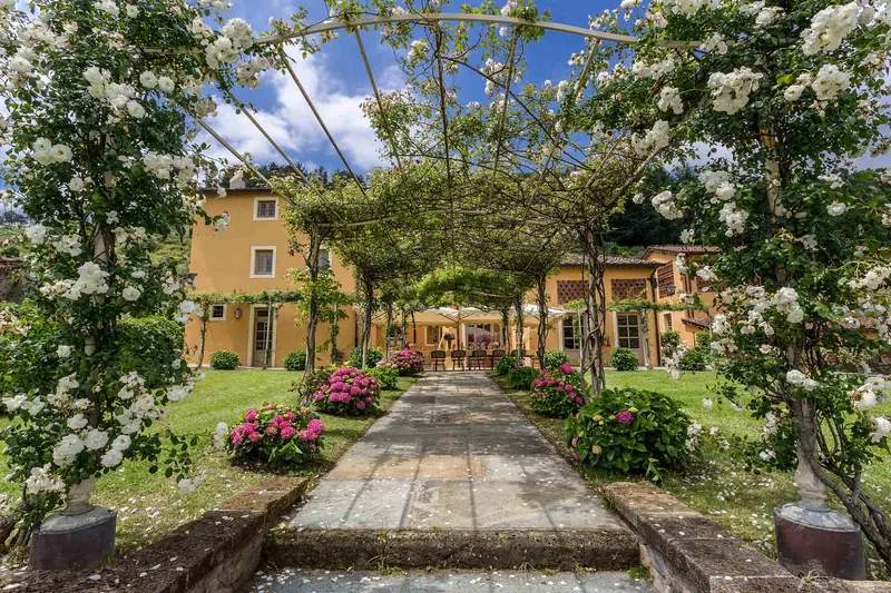 Event space at Tuscan 4-Villa Collection with Poolside Gardens & Historic Charm – Near Lucca, Italy