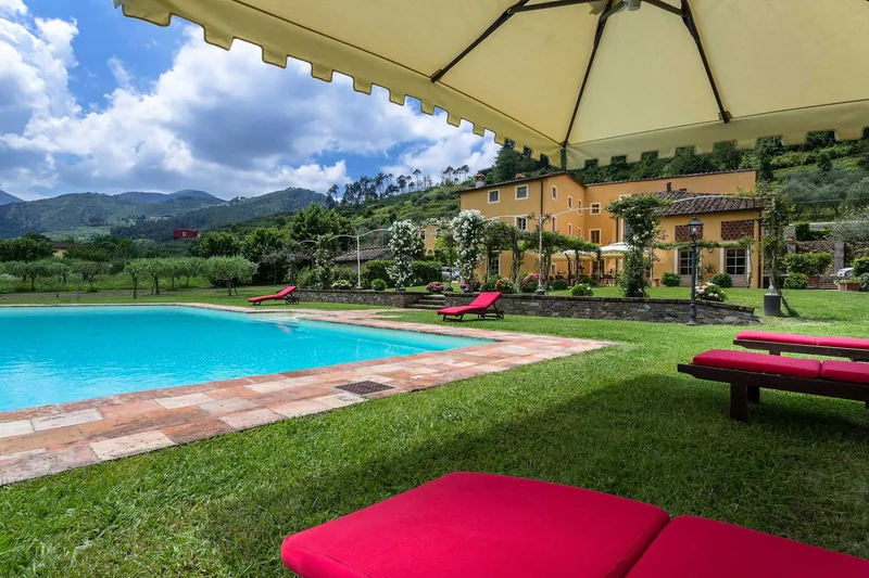 Event space at Tuscan 4-Villa Collection with Poolside Gardens & Historic Charm – Near Lucca, Italy