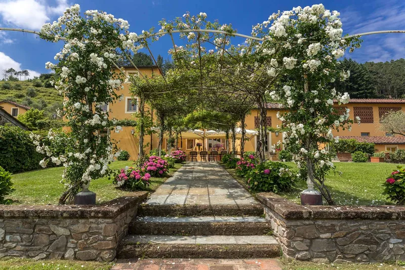Event space at Tuscan 4-Villa Collection with Poolside Gardens & Historic Charm – Near Lucca, Italy