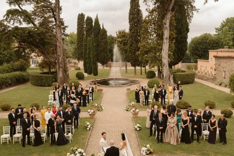 Event space at Tuscan 4-Villa Collection with Poolside Gardens & Historic Charm – Near Lucca, Italy