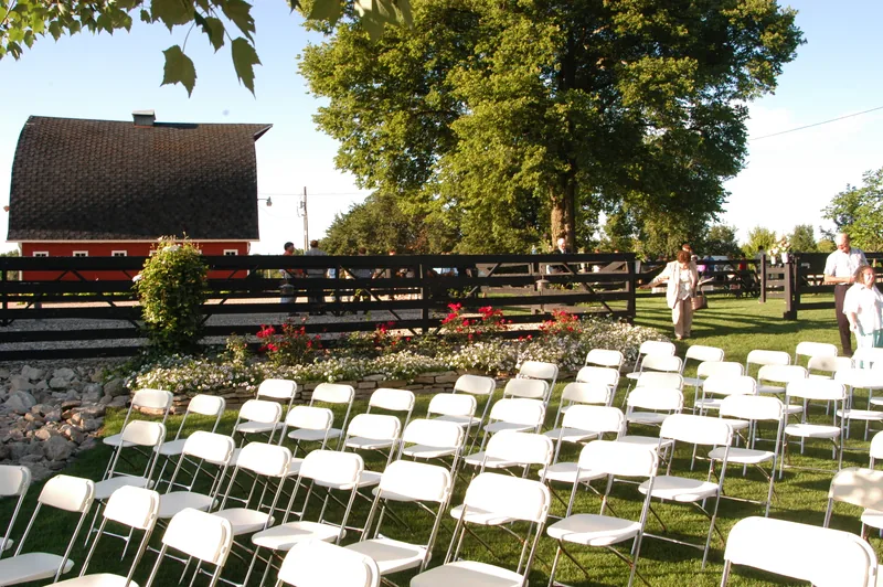 Event space at Scenic Iowa Estate with Historic Barn & 45-Acre Wedding Weekend Retreat