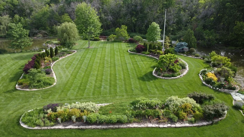 Event space at Scenic Iowa Estate with Historic Barn & 45-Acre Wedding Weekend Retreat