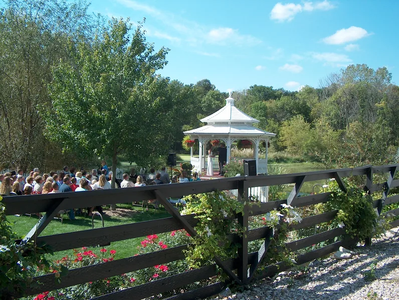 Event space at Scenic Iowa Estate with Historic Barn & 45-Acre Wedding Weekend Retreat