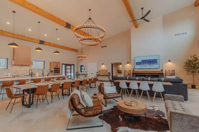 Event space at Torch Lake Escape; Pool, Hot Tub & Luxe Amenities